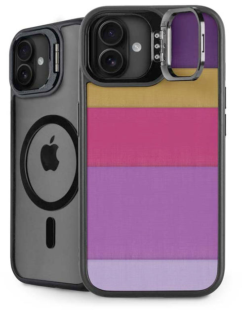Radiant Orchid Color Block iPhone 16 Plus Kickstand Case