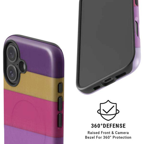 Radiant Orchid Color Block iPhone 16 Plus Magsafe Impact Case