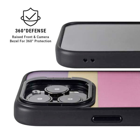 Radiant Orchid Color Block iPhone 16 Pro Kickstand Case