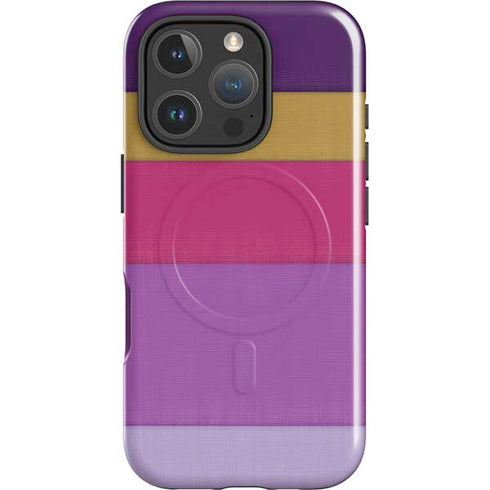 Radiant Orchid Color Block iPhone 16 Pro Magsafe Impact Case