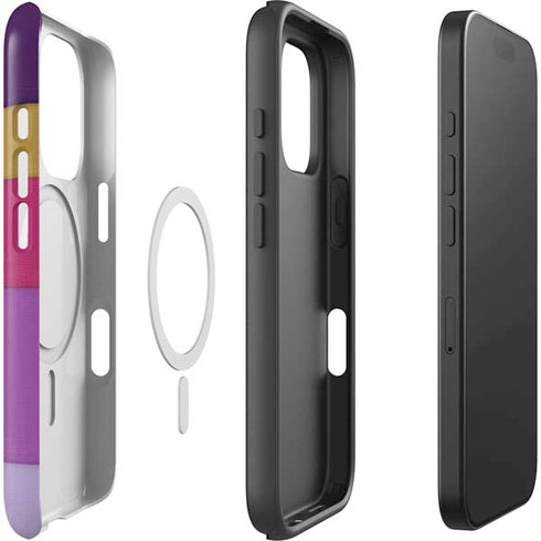 Radiant Orchid Color Block iPhone 16 Pro Magsafe Impact Case