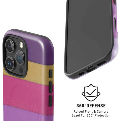 Radiant Orchid Color Block iPhone 16 Pro Magsafe Impact Case
