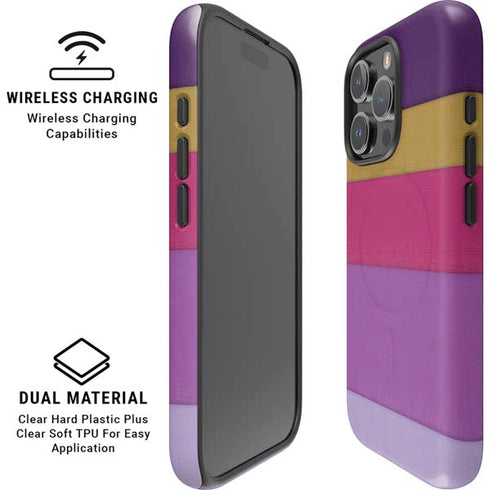 Radiant Orchid Color Block iPhone 16 Pro Magsafe Impact Case