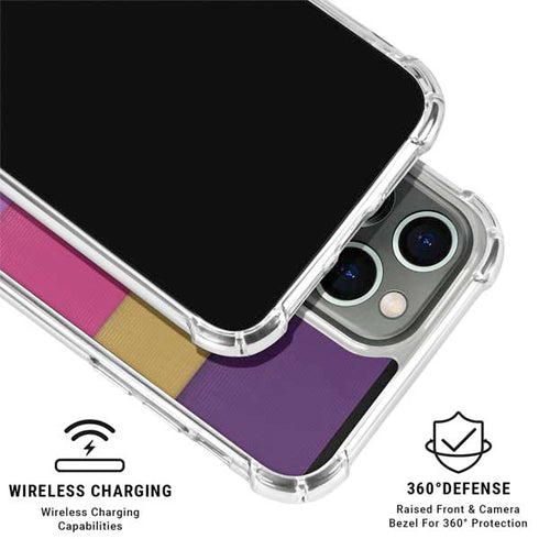 Radiant Orchid Color Block iPhone 16 Pro Max Clear Case