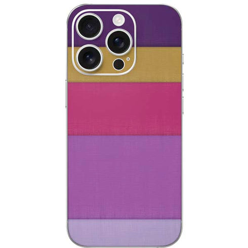 Radiant Orchid Color Block iPhone 16 Pro Skin