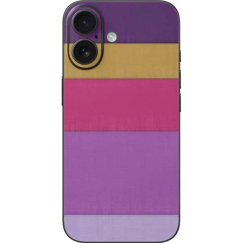 Radiant Orchid Color Block iPhone 16 Skin