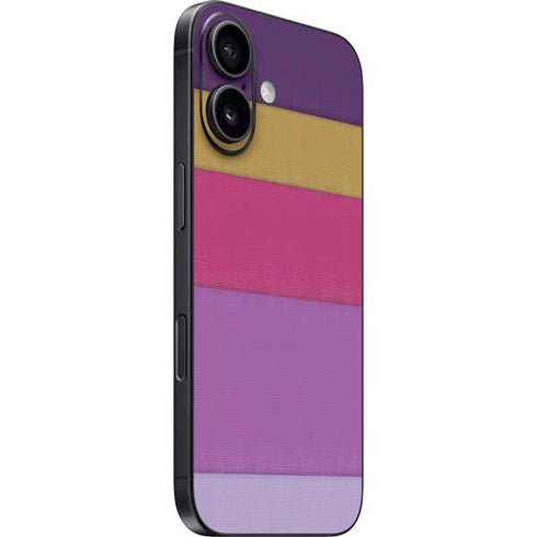 Radiant Orchid Color Block iPhone 16 Skin