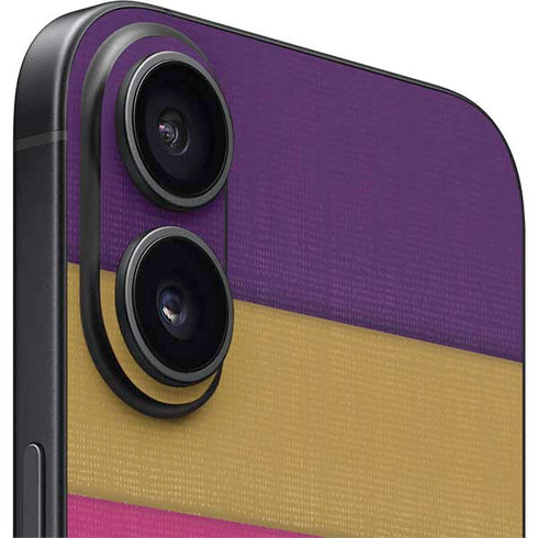 Radiant Orchid Color Block iPhone 16 Skin