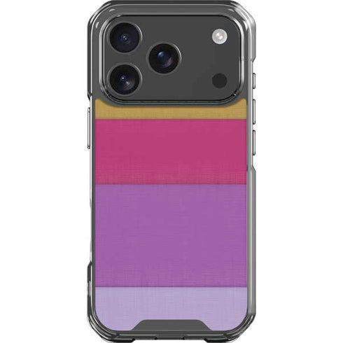 Radiant Orchid Color Block iPhone 18 Pro Clear Case