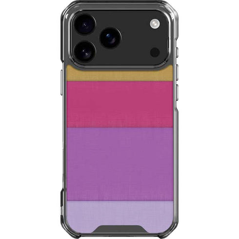 Radiant Orchid Color Block iPhone 18 Pro Max Clear Case