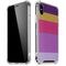 Radiant Orchid Color Block iPhone X/XS Clear Case