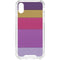 Radiant Orchid Color Block iPhone XS Clear Case