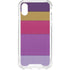 Radiant Orchid Color Block iPhone XS Clear Case