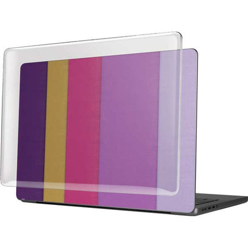 Radiant Orchid Color Block MacBook Pro 14in (2021-24) Case plus Skin