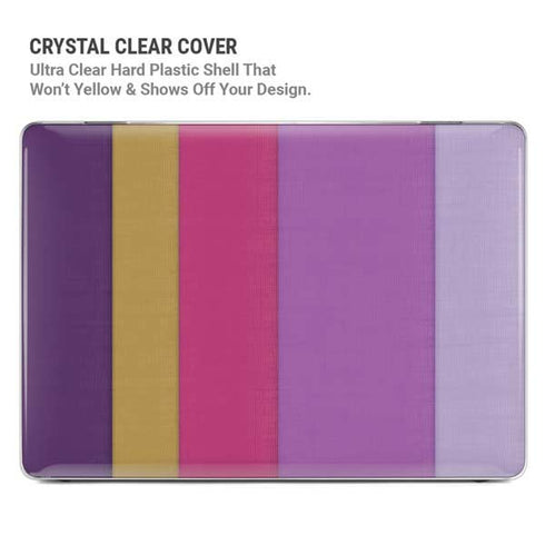 Radiant Orchid Color Block MacBook Pro 14in (2021-24) Case plus Skin