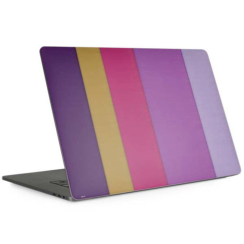 Radiant Orchid Color Block MacBook Skins