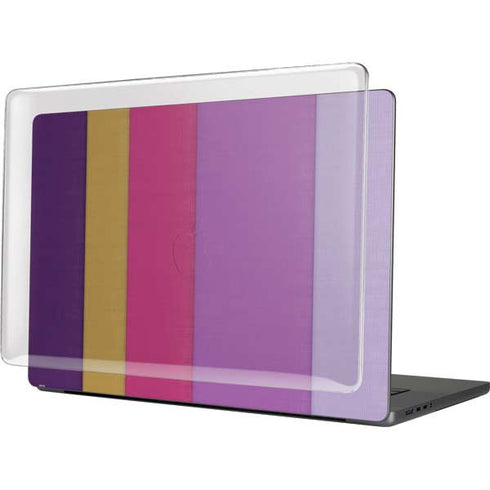Radiant Orchid Color Block MacBook Cases