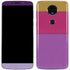 Radiant Orchid Color Block Moto E5 Plus Skin