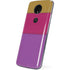 Radiant Orchid Color Block Moto E5 Plus Skin