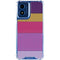 Radiant Orchid Color Block Moto G 5G (2024) Clear Case
