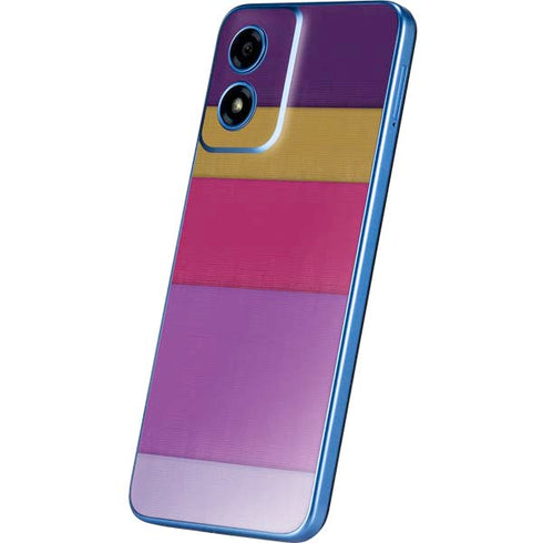 Radiant Orchid Color Block Moto G Play 4G (2024) Skin