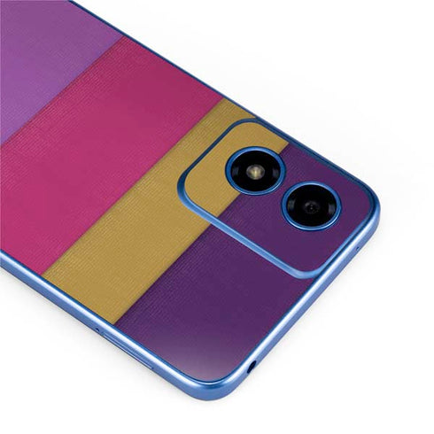 Radiant Orchid Color Block Moto G Play 4G (2024) Skin