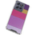 Radiant Orchid Color Block Moto G Play 5G (2025) Clear Case