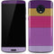 Radiant Orchid Color Block Moto G6 Skin
