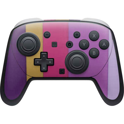 Radiant Orchid Color Block Nintendo Switch 2 (2025) Pro Controller Skin