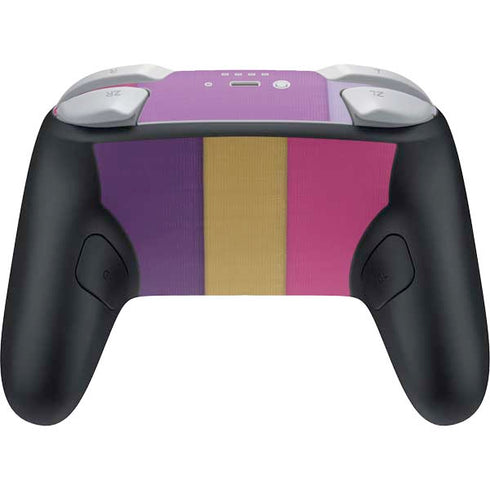 Radiant Orchid Color Block Nintendo Switch 2 (2025) Pro Controller Skin
