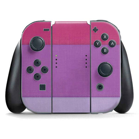 Radiant Orchid Color Block Nintendo Switch (2017-2021) Joy-Con Controller Skin