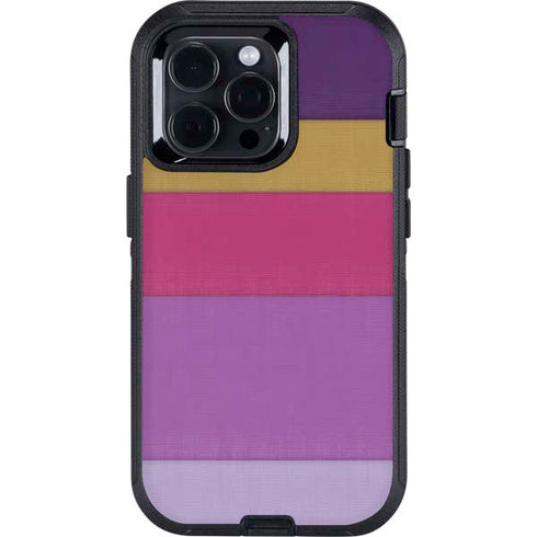 Radiant Orchid Color Block Otterbox Defender iPhone Skin