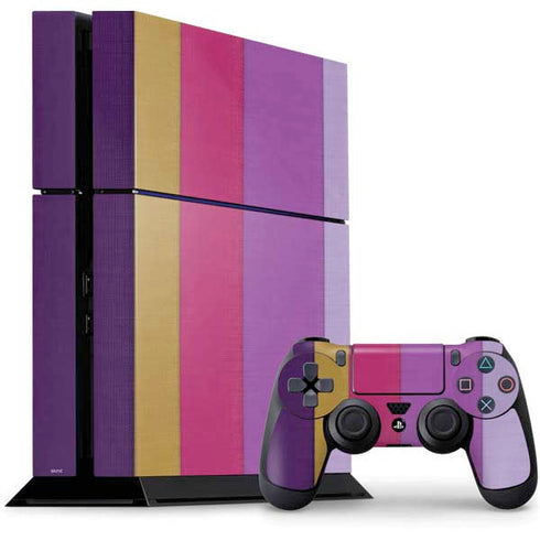 Radiant Orchid Color Block PlayStation PS4 Skins