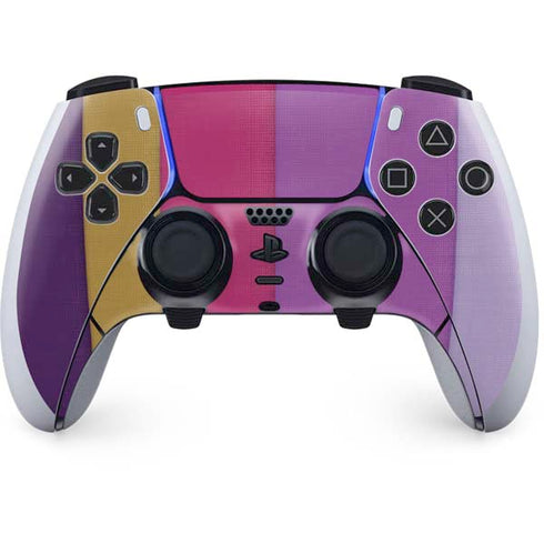 Radiant Orchid Color Block PlayStation PS5 Skins