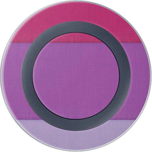 Radiant Orchid Color Block Wireless Charger Skin