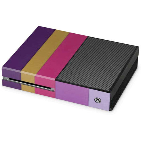 Radiant Orchid Color Block Xbox One Console Skin