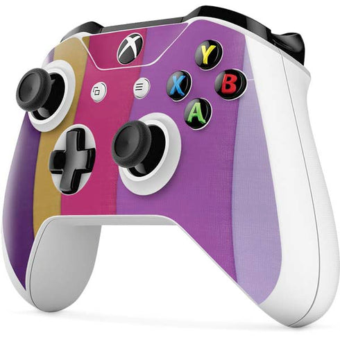 Radiant Orchid Color Block Xbox One S All-Digital Edition Bundle Skin