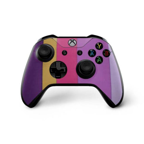 Radiant Orchid Color Block Xbox One X Bundle Skin