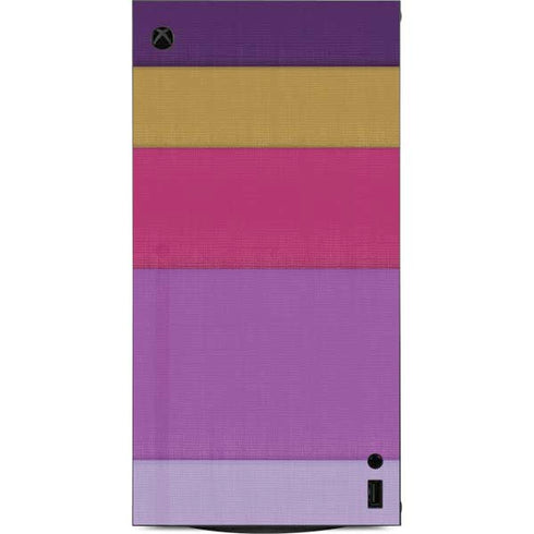 Radiant Orchid Color Block XBox Series X Digital Edition Console Skin