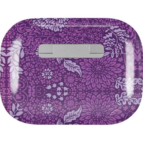 Radiant Orchid Floral AirPods Skins