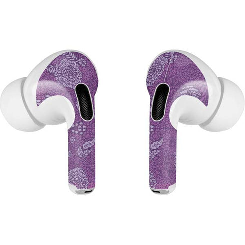 Radiant Orchid Floral AirPods Skins
