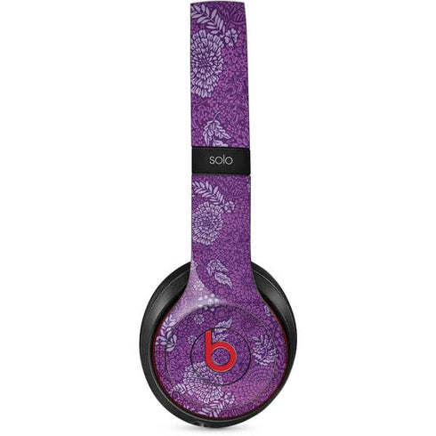 Radiant Orchid Floral Beats Solo 2 Wireless Skin