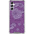 Radiant Orchid Floral Gabb Phone 4 Clear Case
