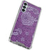 Radiant Orchid Floral Gabb Phone 4 Clear Case
