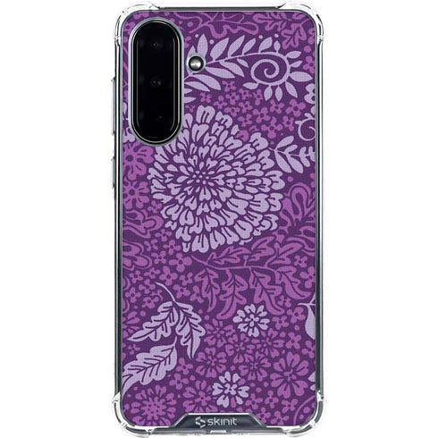 Radiant Orchid Floral Galaxy A36 5G Clear Case