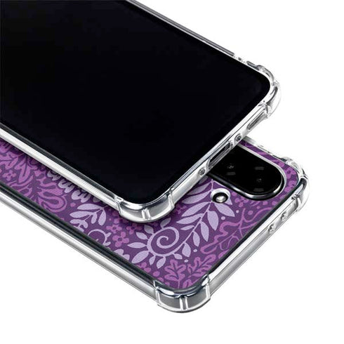Radiant Orchid Floral Galaxy A36 5G Clear Case