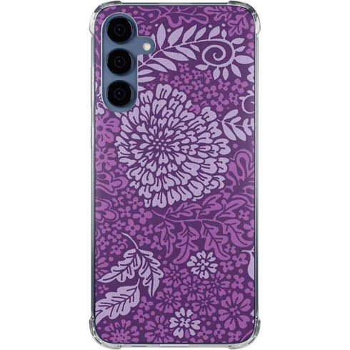 Radiant Orchid Floral Galaxy A55 5G Clear Case