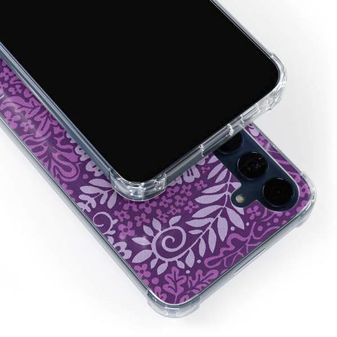 Radiant Orchid Floral Galaxy A55 5G Clear Case
