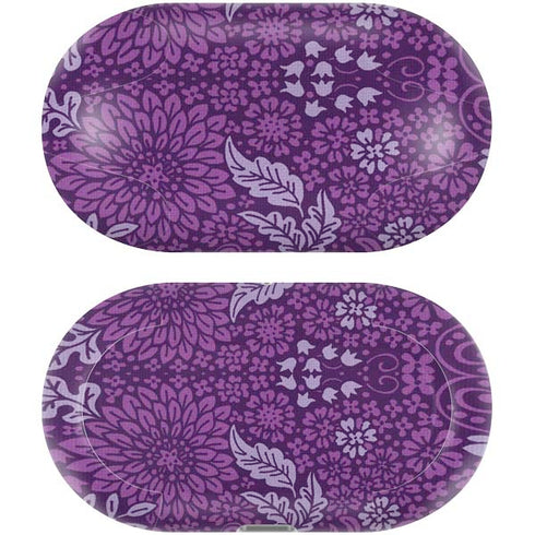 Radiant Orchid Floral Galaxy Buds Plus Skin