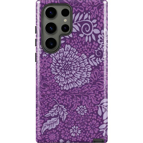 Radiant Orchid Floral Galaxy S23 Ultra Pro Case